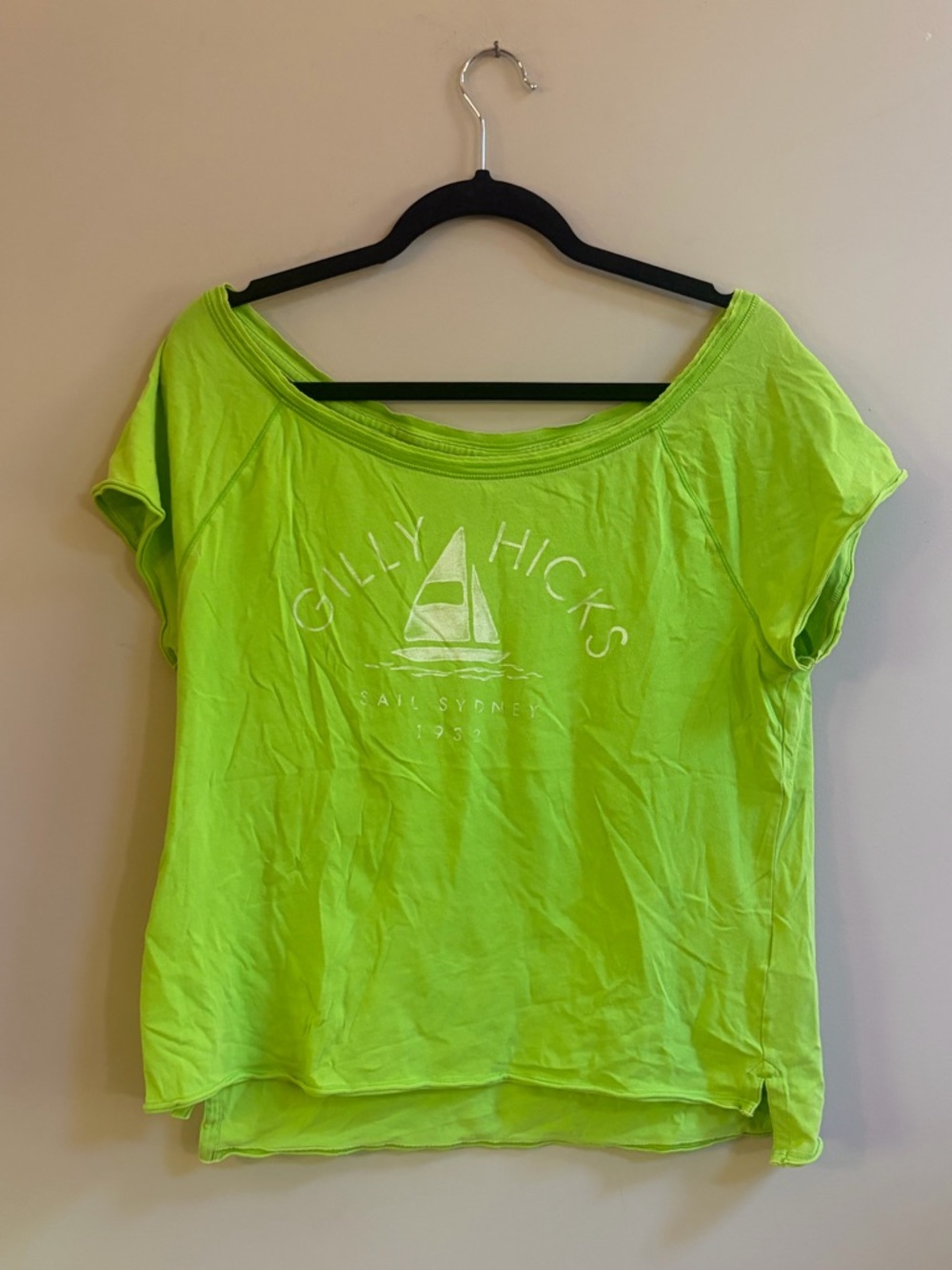 Gilly Hicks Sail Sydney 1932 Distressed Graphic Short Sleeve T-Shirt Tee Top